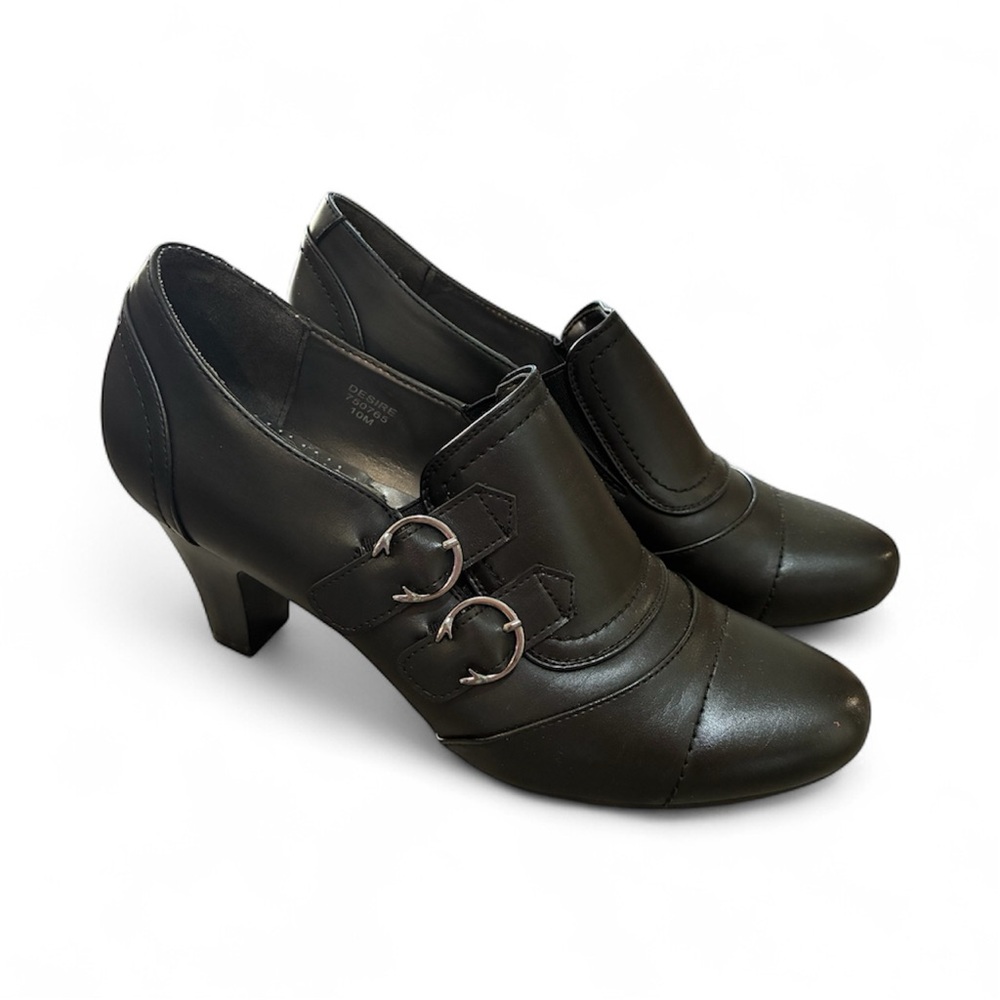 Elegant Black Women's Heeled Shoes
